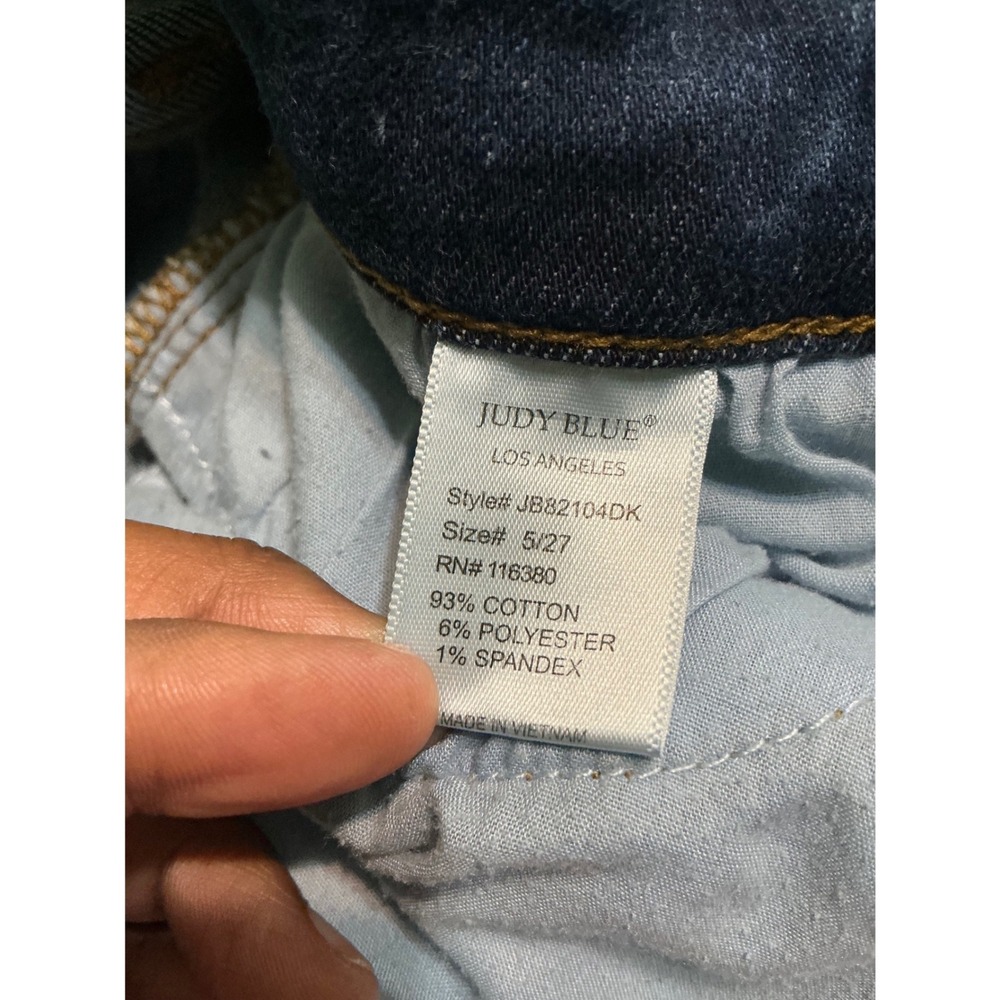 Judy‎ Blue Slim Fit Jeans Size 27 Medium Wash Distressed Stretch Denim Capsule - Picture 9 of 12